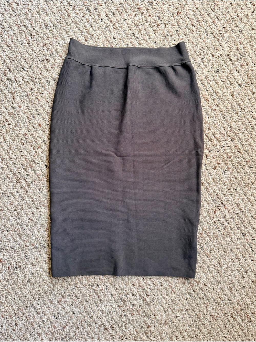 BCBGMaxAzria Grey Bandage Banded Pencil Skirt | Bodycon Midi |M